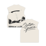OUTER SPACE SLEEVELESS T-SHIRT (OFF WHITE)